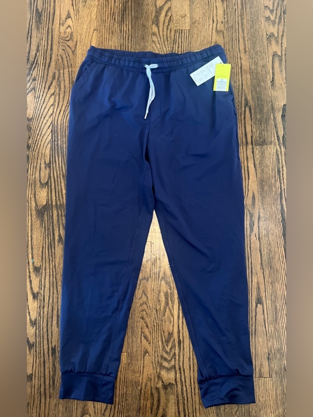 all in motion Navy Blue Drawstring Joggers with White Cord